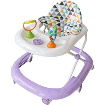 Ходунки детские музыкальные INDIGO SUNNY C, силиконовые колеса, фиолетовый