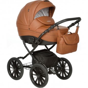 Коляска 2в1 INDIGO Special Plus 14 is 08 (коричневая кожа)