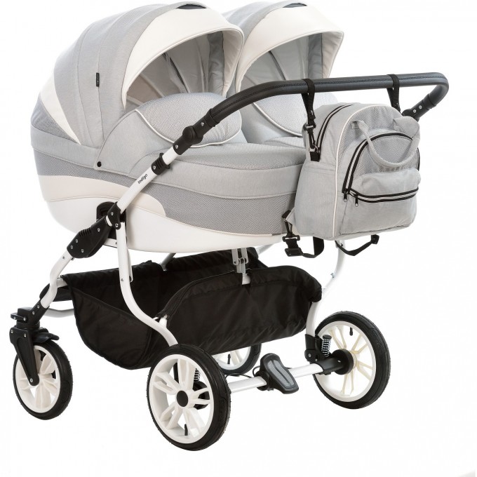Коляска для двойни INDIGO DUO in 02 (св.серый) 5902719010231
