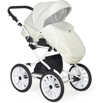 Коляска INDIGO MIO PLUS 14 2 в 1 Белый