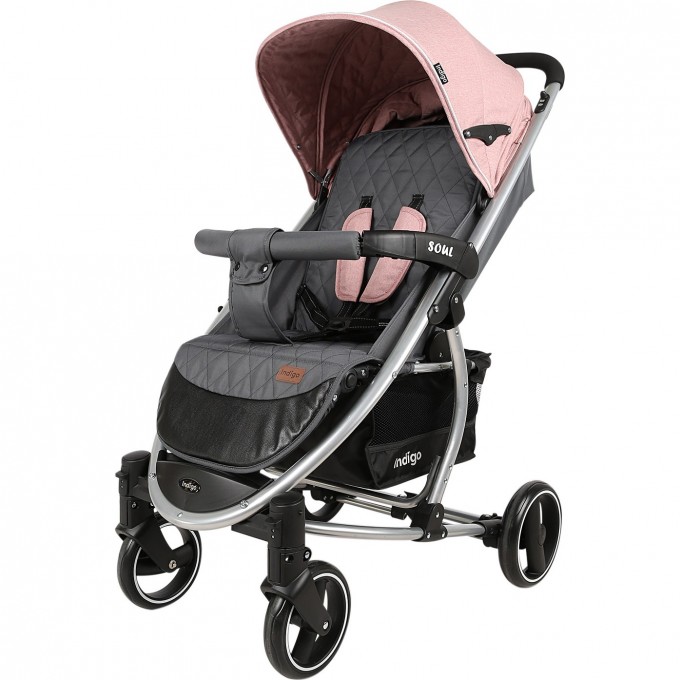 Коляска прогулочная INDIGO SOUL розовый 4627183280966