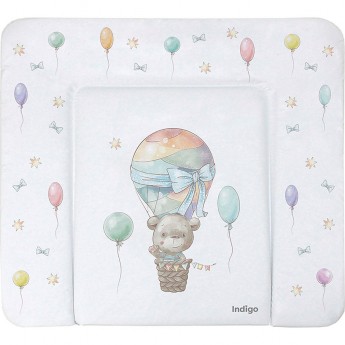 Матрасик для пеленания INDIGO 800*710 мишка на шаре